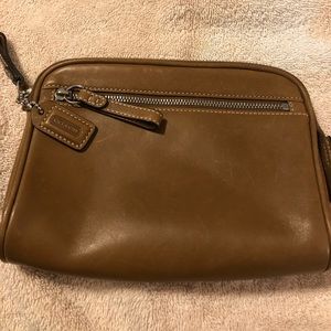 Coach makeup or jewelry bag